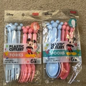 NEW Disney Mickey Minnie Forks Spoons
